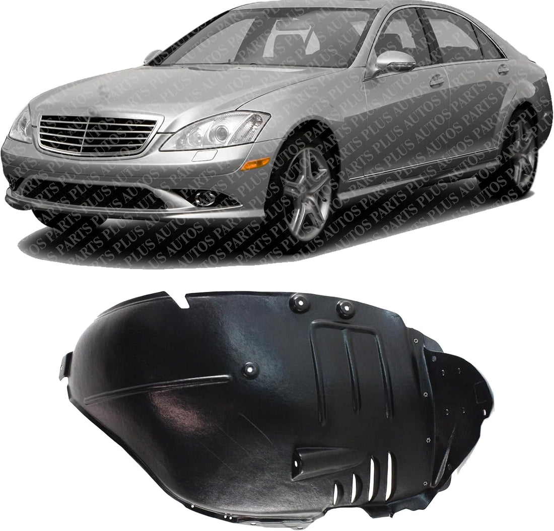 Front Section Fender Liner Left Driver Side Direct Replacement Compatible With 2007-2011 Mercedes Benz S-Class MB1248143 2216900730