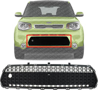 Front Bumper Center Grille Textured Gray Direct Replacement Compatible with 2014-2016 Kia Soul Ki1036119 86561b2000