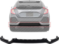 Rear Bumper Face Bar Lower Trim Molding Textured Direct Replacement Compatible With 2017-2021 Honda Civic HO1195112 71502TGGA00