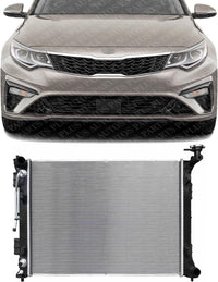 Front Radiator Aluminum Core Direct Replacement Compatible With 2016-2020 Kia Optima KI3010163 25310C1150