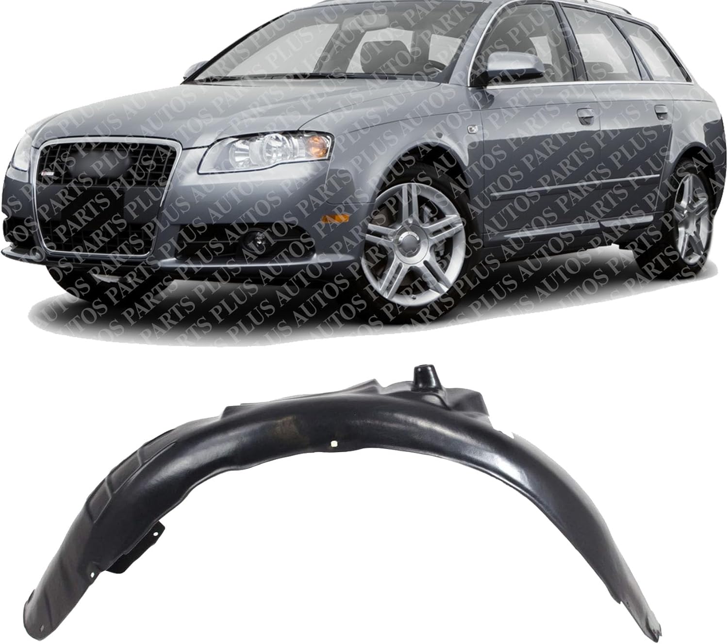 Front Fender Liner Left Driver Side Direct Replacement Compatible With 2005-2008 Audi A4 / S4 AU1250100 8E0821171E
