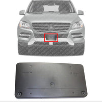 Front License Plate Bracket Textured Direct Replacement Compatible with 2012-2015 Mercedes Benz Ml-Class MB1068122 1668851581