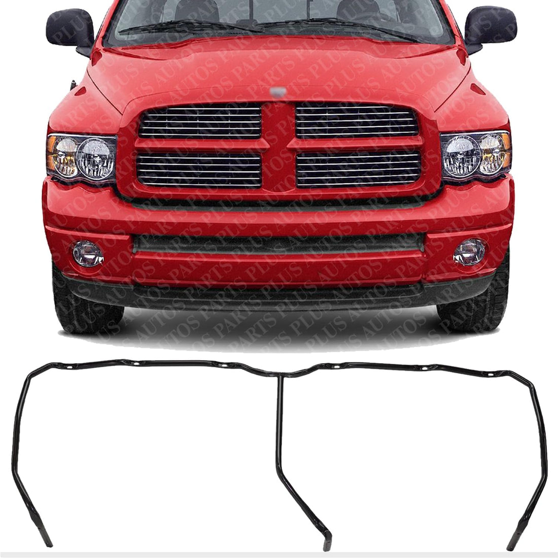 Front Grille Support Bracket Direct Replacement Compatible With 2002-2005 Dodge Ram 1500/2003-2005 Ram 2500 CH1207103 55077186AE