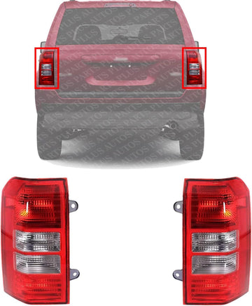 Set Of 2 Tail Light Assembly Right Passenger & Left Driver Side Direct Replacement Compatible With 2008-2017 Jeep Patriot 5160364AG-PFM 5160365AG-PFM