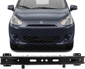 Front Bumper Reinforcement Steel Direct Replacement Compatible With 2014-2020 Mitsubishi Mirage MI1006161 6400D612 6400F617