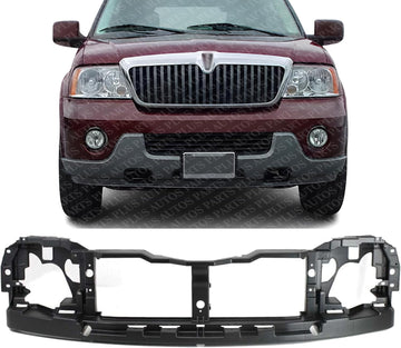Front Grille Opening Header Panel Thermoplastic Direct Replacement Compatible With 2003-2006 Lincoln Navigator FO1221127 2L7Z8A284AA