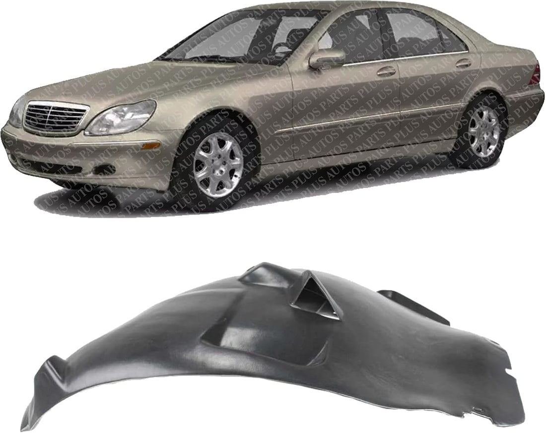 Front Fender Liner Rear Section Left Driver Side Direct Replacement Compatible With 2000-2006 Mercedes Benz S-Class MB1248118 2206901530