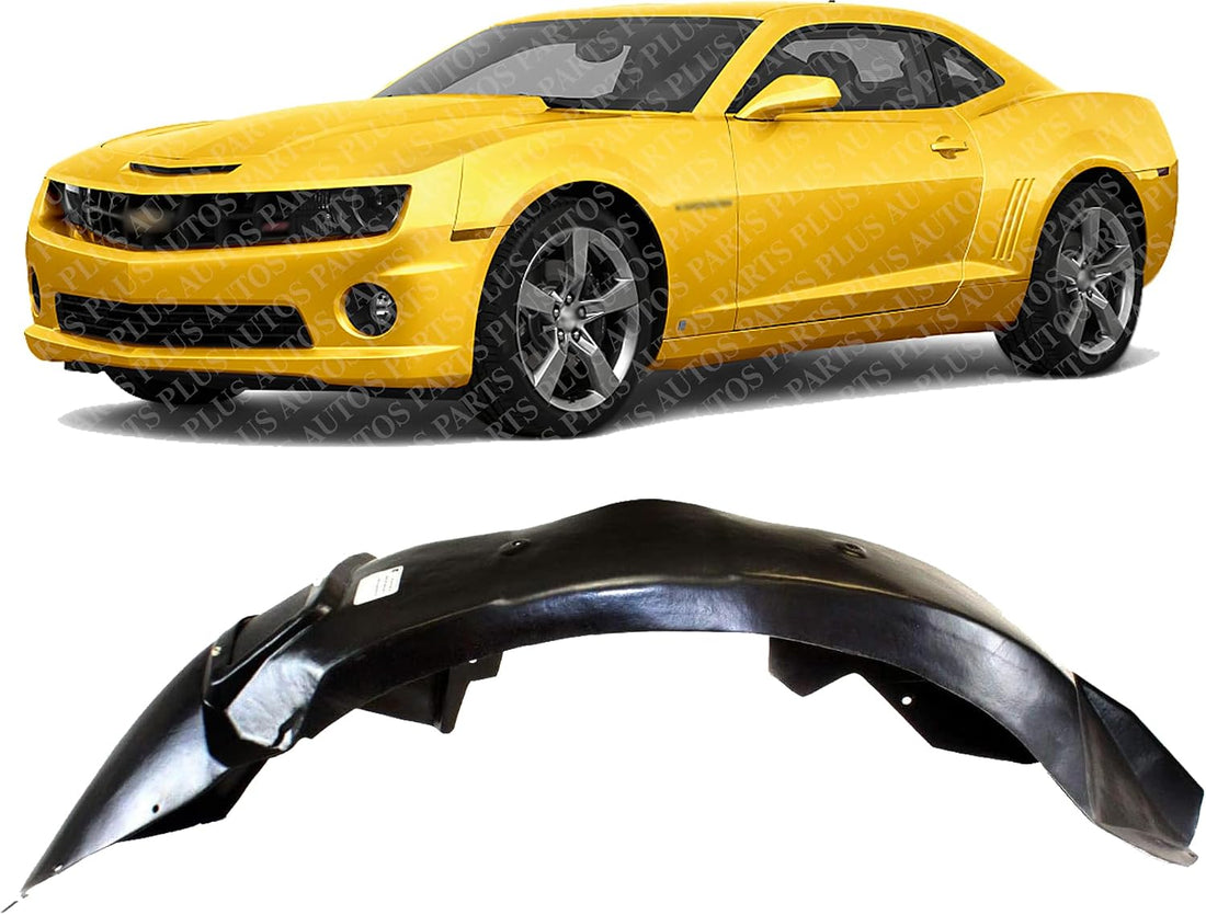 Front Fender Liner Left Driver Side Direct Replacement Compatible With 2010-2013 Chevrolet Camaro GM1248211 22863721