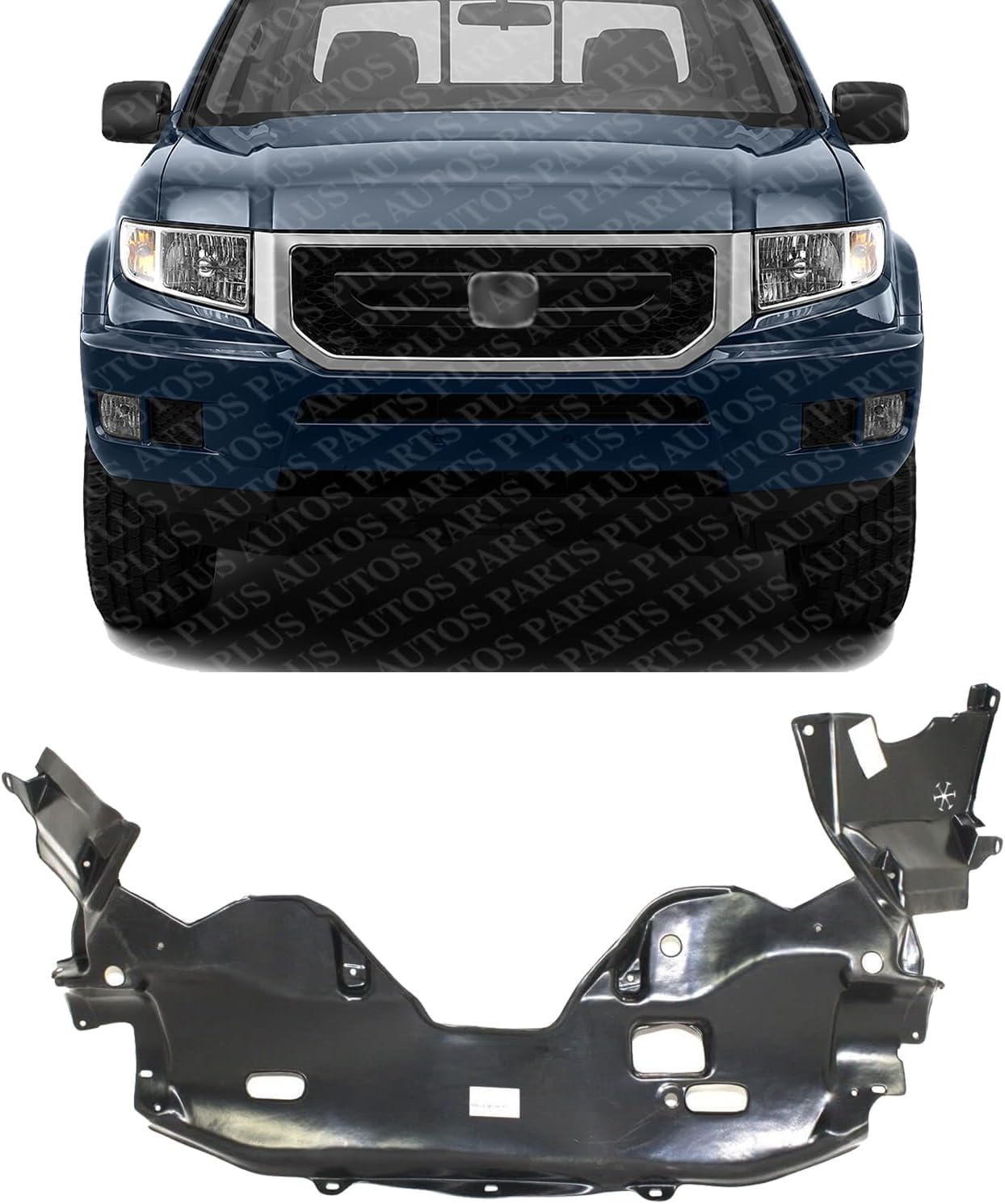 Front Engine Splash Shield Under Cover Direct Replacement Compatible with 2006-2011 Honda Ridgeline HO1228121 74111SJCA01