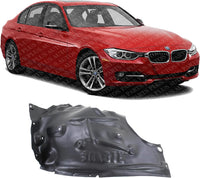Front Fender Liner Rear Section Plastic Right Passenger Side Direct Replacement Compatible With 2012-2015 BMW 3-Series BM1249132 51717260700