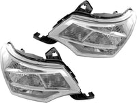 Set Of 2 Front Headlight Assembly Right Passenger & Left Driver Side Direct Replacement Compatible With 2008-2011 Ford Focus FO2502244 FO2503244 8S4Z13008F 8S4Z13008E