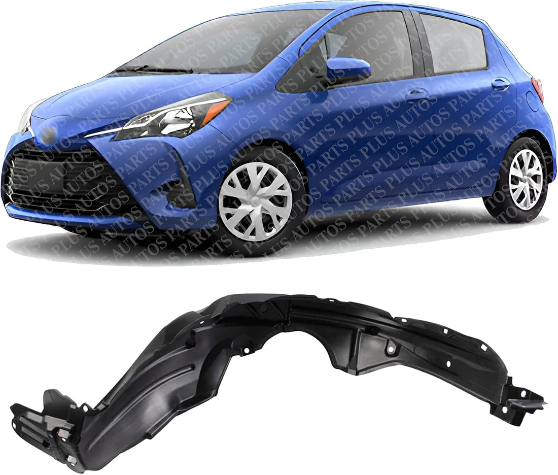 Front Fender Liner Left Driver Side Direct Replacement Compatible With 2018-2019 Toyota Yaris TO1248221 538760D680