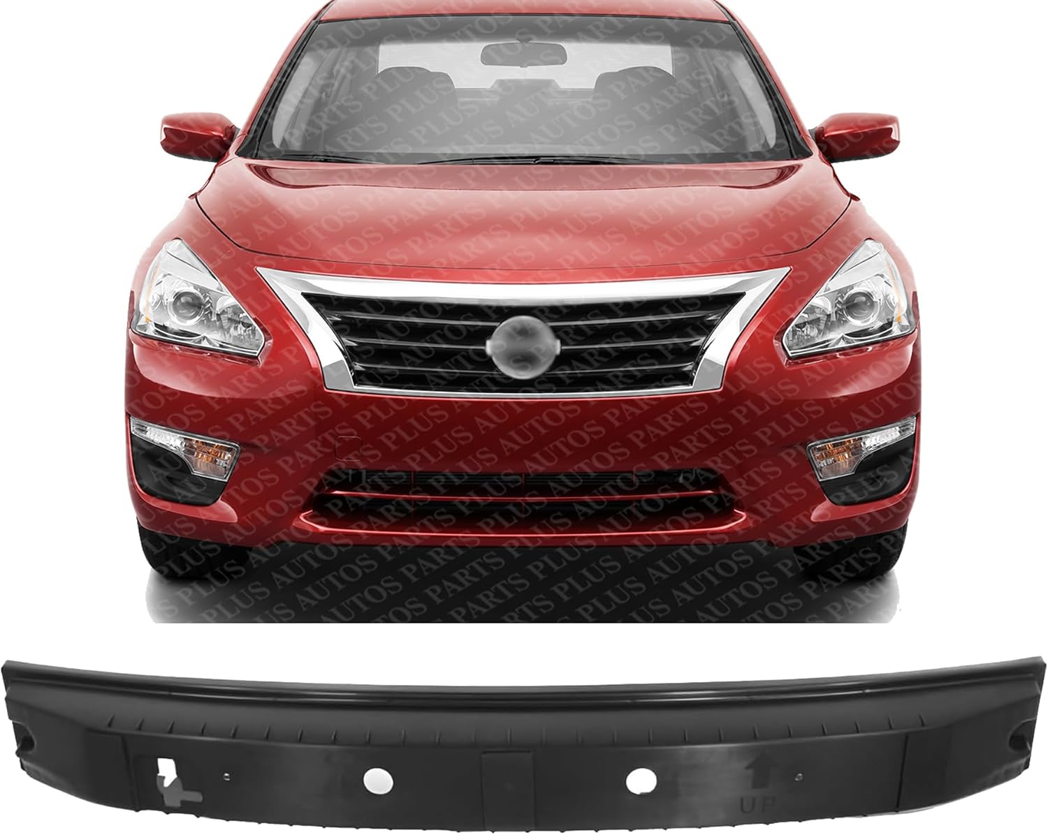 Front Bumper Absorber Impact Plastic Direct Replacement Compatible With 2013-2018 Nissan Altima NI1070152 620903TA0A