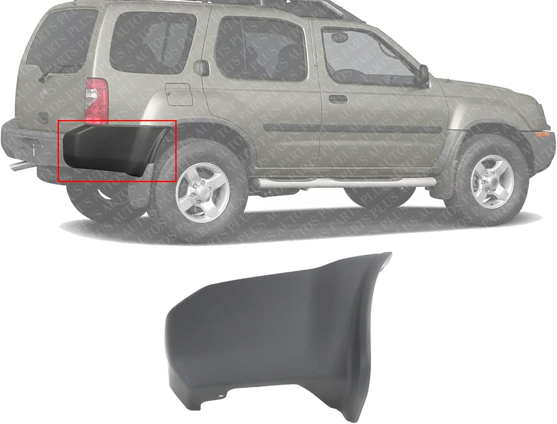 Rear Bumper End Cap Textured Right Passenger Side Direct Replacement Compatible With 2000-2004 Nissan Xterra NI1105114 H50247Z000
