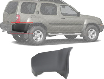 Rear Bumper End Cap Textured Right Passenger Side Direct Replacement Compatible With 2000-2004 Nissan Xterra NI1105114 H50247Z000