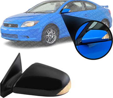 Front Power Mirror Non-Heated Primed Plastic Left Driver Side Direct Replacement Compatible With 2005-2010 Scion tC SC1320102 8794021190C0