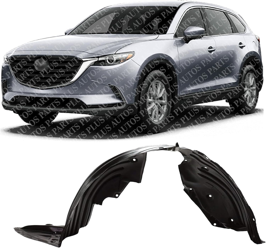 Front Fender Liner Left Driver Side Direct Replacement Compatible With 2016-2023 Mazda CX-9 MA1248150 TK4856140B