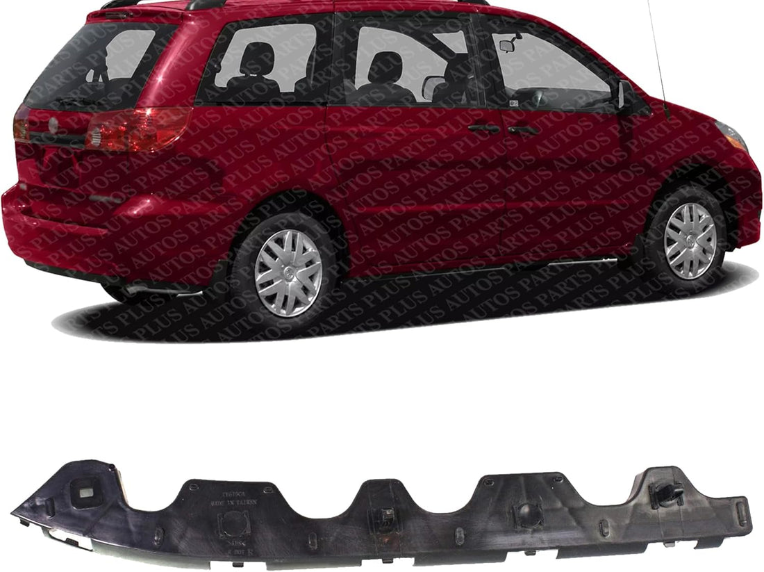Rear Bumper Cover Support Bracket Right Passenger Side Direct Replacement Compatible With 2004-2010 Toyota Sienna TO1167113 52575AE010