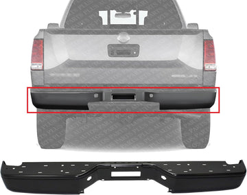 Step Bumper Face Bar Only With Pad Provision Without Mounting Bracket Primed Steel Direct Replacement Compatible With 2007-2015 Nissan Titan NI1102152 850309FM0B