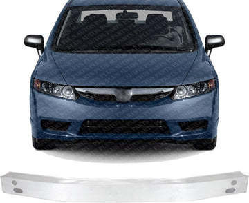 Front Bumper Reinforcement Aluminum Direct Replacement Compatible With 2006-2011 Honda Civic HO1006174 71131SNAA00