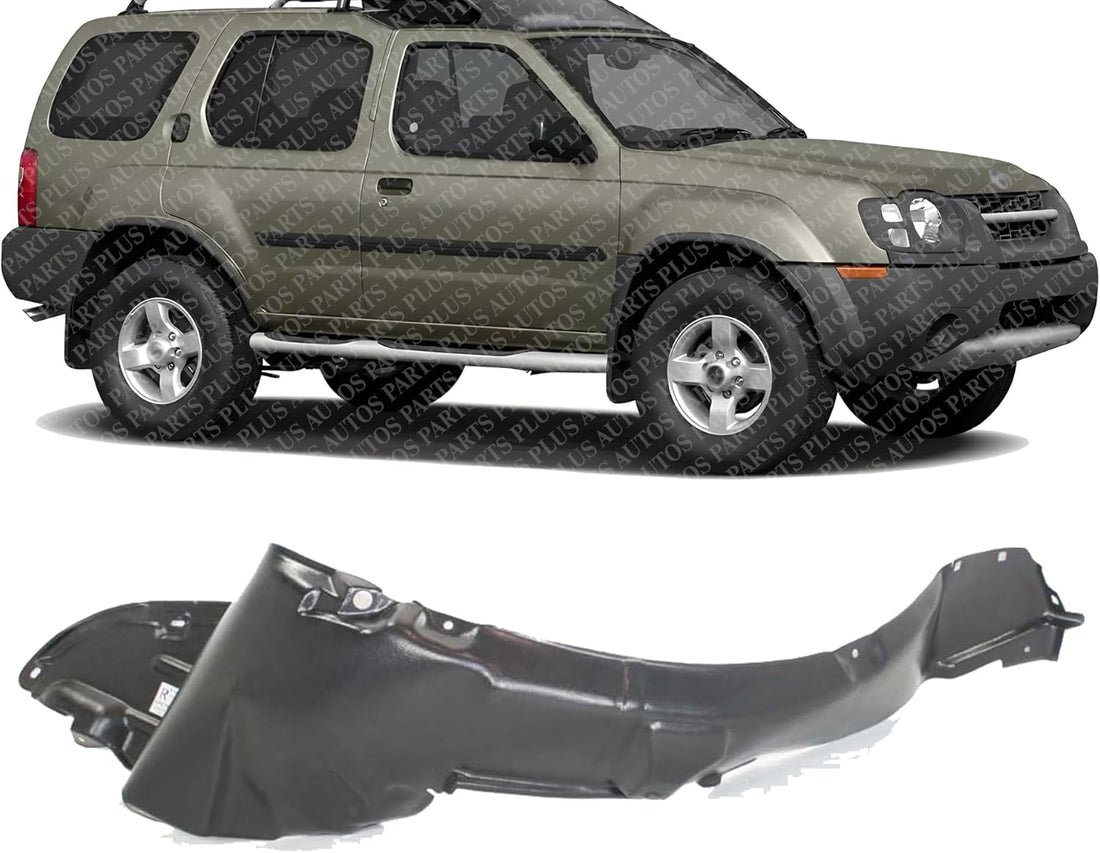 Front Fender Liner Right Passenger Side Direct Replacement Compatible With 2000-2004 Nissan Xterra NI1249105 638407Z000