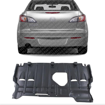 Rear Engine Splash Shield Under Cover Direct Replacement Compatible with 2010-2013 Mazda 3 MA1228112 BBM456110C