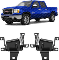 Set Of 2 Front Bumper Inner Bracket Steel Left Driver & Right Passenger Side Direct Replacement Compatible With 2007-2013 GMC Sierra 1500 GM1066185 GM1067185 22767057 22767056