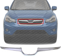 Front Grille Molding Center Chrome Plastic Direct Replacement Compatible With 2013-2015 Subaru XV Crosstrek SU1210100 91123FJ040
