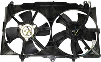 Front Radiator Cooling Fan Assembly Direct Replacement Compatible With 2003-2006 Nissan 350Z / 2003-2005 Infiniti G35 NI3115127 21481CF40B