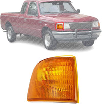 Front Corner Light Right Passenger Side Direct Replacement Compatible With 1993-1997 Ford Ranger FO2521116 F37Z13200B