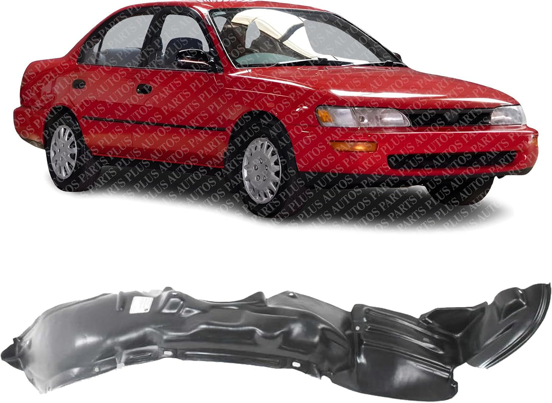 Front Fender Liner Right Passenger Side Direct Replacement Compatible with 1993-1997 Toyota Corolla TO1249104 5387512210