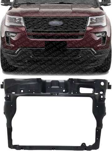 Front Radiator Support Plastic Direct Replacement Compatible With 2016-2019 Ford Explorer FO1225235 FB5Z16138A