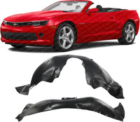 Set Of 2 Front Fender Liner Right Passenger & Left Driver Side Direct Replacement Compatible With 2014-2015 Chevrolet Camaro GM1249251 GM1248251 22829468 22829469