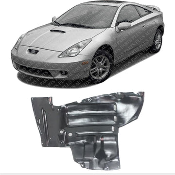 Front Engine Splash Shield Under Cover Left Driver Side Direct Replacement Compatible With 2000-2005 Toyota Celica TO1228132 5140920120