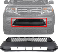 Front Bumper Molding Garnish Textured Direct Replacement Compatible With 2012-2015 Honda Pilot HO1044100 71103SZAA50