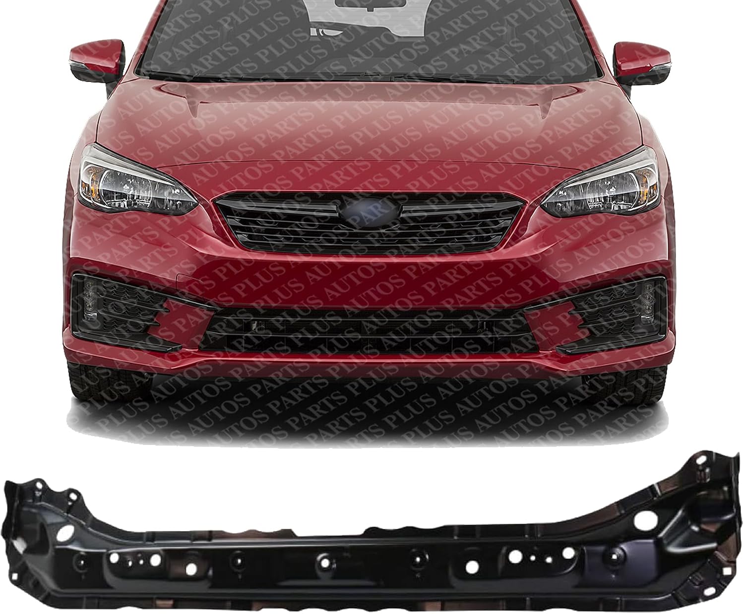 Front Radiator Outer Support Lower Tie Bar Steel Direct Replacement Compatible With 2017-2023 Subaru Impreza SU1225152 51231FL00A9P