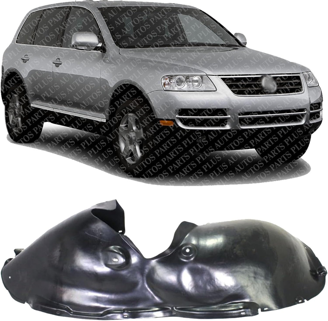 Front Fender Liner Right Passenger Side Direct Replacement Compatible with 2004-2007 Volkswagen Touareg VW1249105 7L6809962F