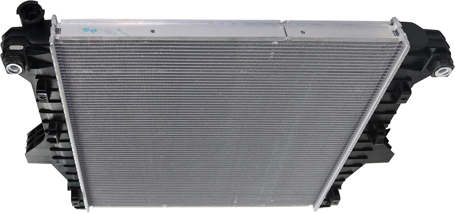Front Radiator Aluminum Core Direct Replacement Compatible With 2003-2009 Dodge Ram 2500 3500 CH3010304 CH3010359 52028900AG 55056816AA