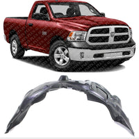 Front Fender Liner Right Passenger Side Direct Replacement Compatible With 2009-2018 Dodge Ram 1500 CH1249152 68110686AE