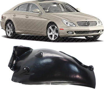 Front Section Fender Liner Right Passenger Side Direct Replacement Compatible With 2006-2010 Mercedes Benz R-Class MB1249132 2518802005