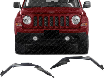 Front Fender Liner Right Passenger & Left Driver Side Direct Replacement Compatible With Jeep Patriot 2011-2017 CH1249165 CH1248165 5182556AD 5182557AD