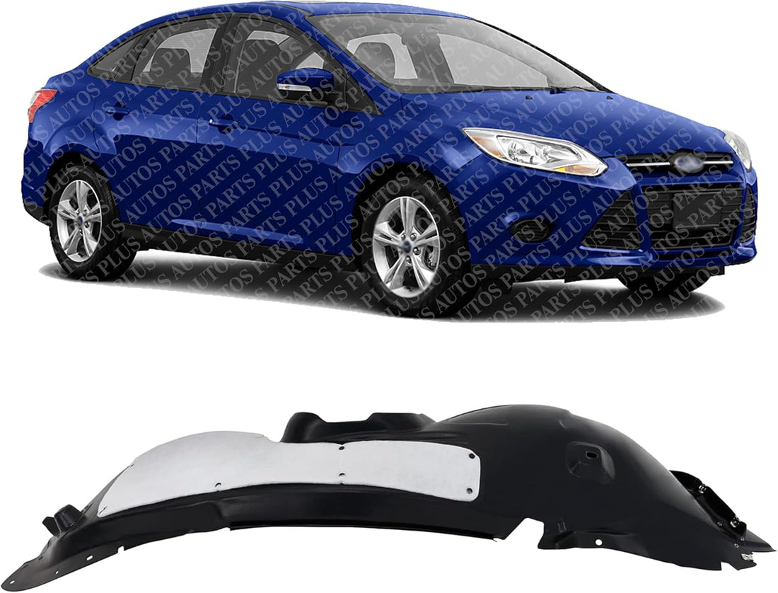 Front Fender Liner Right Passenger Side Direct Replacement Compatible With 2012-2018 Ford Focus FO1249150 AM5Z16102B