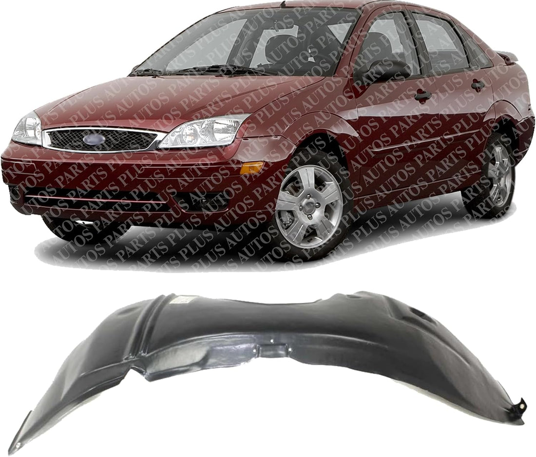 Front Fender Liner Left Driver Side Direct Replacement Compatible With 2000-2007 Ford Focus FO1250134 5S4Z16103A