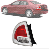 Tail Light Assembly Left Driver Side Direct Replacement Compatible with 2006-2009 Ford Fusion FO2818123 6E5Z13405B