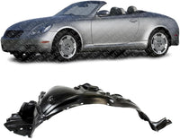 Front Fender Liner Left Driver Side Direct Replacement Compatible With 2002-2005 Lexus SC430 LX1248103 5380624020