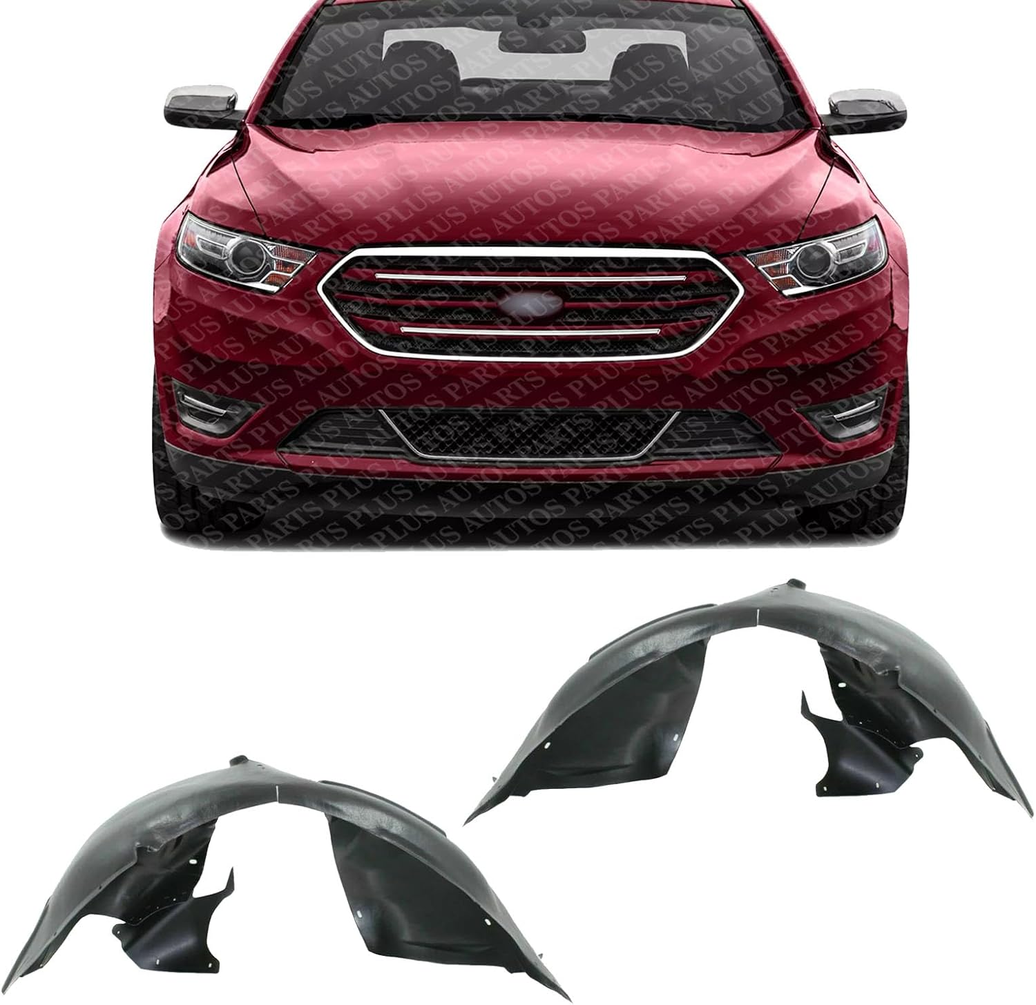 Set of 2 Front Fender Liner Right Passenger & Left Driver Side Direct Replacement Compatible With 2010-2019 Ford Taurus FO1249144 FO1248144 BG1Z16102A BG1Z16103A