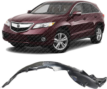 Front Fender Liner Left Driver Side Direct Replacement Compatible With 2013-2015 Acura RDX AC1248129 74150TX4A00