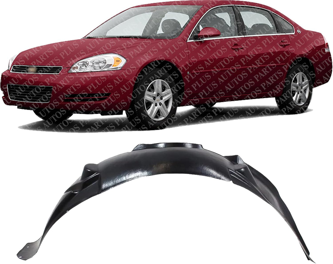 Front Fender Liner Left Driver Side Direct Replacement Compatible With 2006-2013 Chevrolet Impala / 2014-2016 Limited GM1250122 10333703