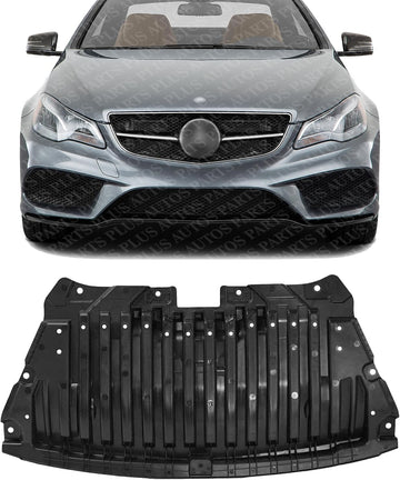 Front Engine Splash Shield Under Cover Plastic Direct Replacement Compatible with 2017-2023 Mercedes Benz E-Class / 2019-2021 CLS450 MB1228174 2135200900