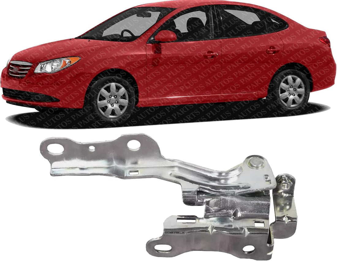 Front Hood Hinge Steel Left Driver Side Direct Replacement Compatible With 2007-2010 Hyundai Elantra HY1236120 791102H000